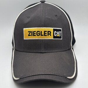 Ziegler CAT Caterpillar Trucker Hat Cap Mesh Adjustable